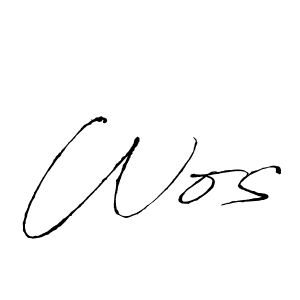 Design your own signature with our free online signature maker. With this signature software, you can create a handwritten (Antro_Vectra) signature for name Wos. Wos signature style 6 images and pictures png