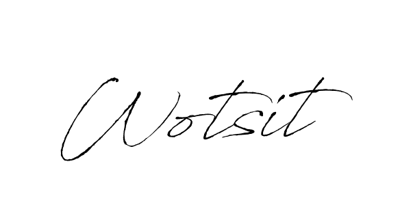 Use a signature maker to create a handwritten signature online. With this signature software, you can design (Antro_Vectra) your own signature for name Wotsit. Wotsit signature style 6 images and pictures png