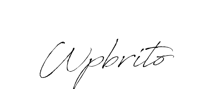 Also we have Wpbrito name is the best signature style. Create professional handwritten signature collection using Antro_Vectra autograph style. Wpbrito signature style 6 images and pictures png
