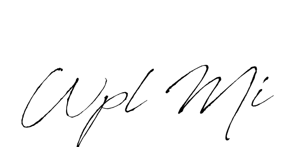 Wpl Mi stylish signature style. Best Handwritten Sign (Antro_Vectra) for my name. Handwritten Signature Collection Ideas for my name Wpl Mi. Wpl Mi signature style 6 images and pictures png