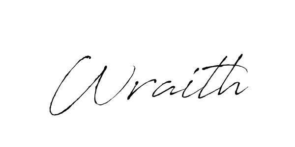 Design your own signature with our free online signature maker. With this signature software, you can create a handwritten (Antro_Vectra) signature for name Wraith. Wraith signature style 6 images and pictures png