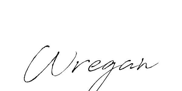 How to make Wregan name signature. Use Antro_Vectra style for creating short signs online. This is the latest handwritten sign. Wregan signature style 6 images and pictures png