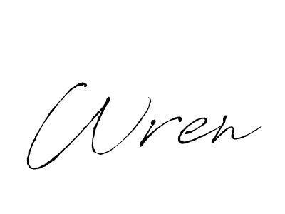 Wren stylish signature style. Best Handwritten Sign (Antro_Vectra) for my name. Handwritten Signature Collection Ideas for my name Wren. Wren signature style 6 images and pictures png