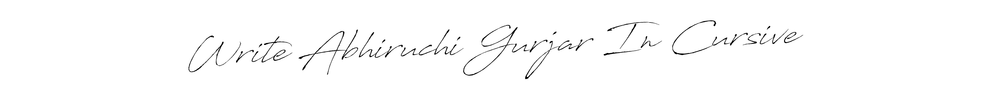 Make a beautiful signature design for name Write Abhiruchi Gurjar In Cursive. Use this online signature maker to create a handwritten signature for free. Write Abhiruchi Gurjar In Cursive signature style 6 images and pictures png