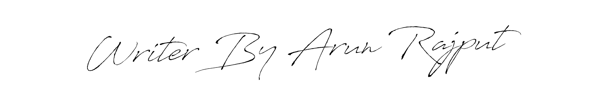 Design your own signature with our free online signature maker. With this signature software, you can create a handwritten (Antro_Vectra) signature for name Writer By Arun Rajput. Writer By Arun Rajput signature style 6 images and pictures png