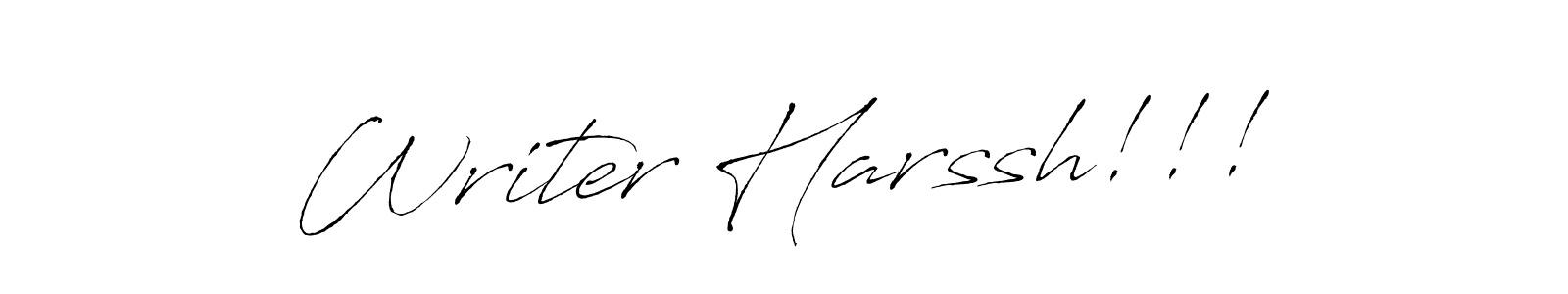 It looks lik you need a new signature style for name Writer Harssh!!!. Design unique handwritten (Antro_Vectra) signature with our free signature maker in just a few clicks. Writer Harssh!!! signature style 6 images and pictures png