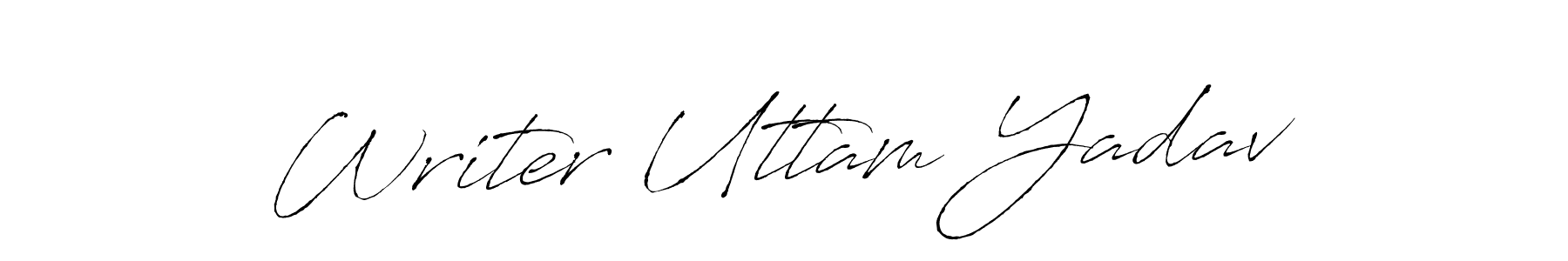 How to make Writer Uttam Yadav signature? Antro_Vectra is a professional autograph style. Create handwritten signature for Writer Uttam Yadav name. Writer Uttam Yadav signature style 6 images and pictures png