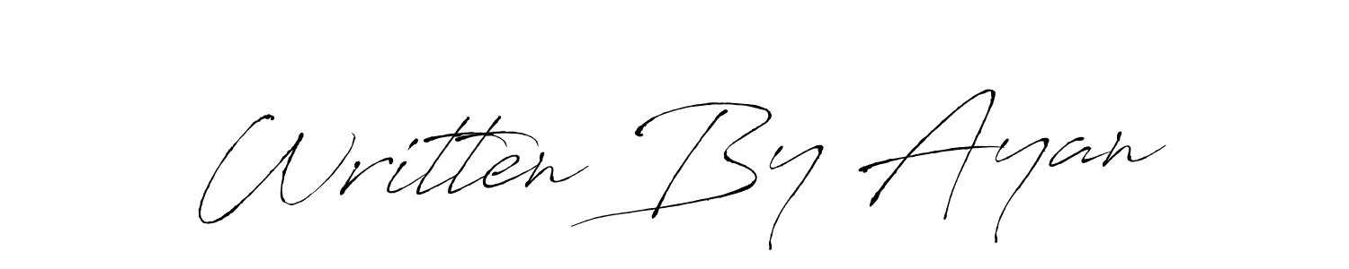Best and Professional Signature Style for Written By Ayan. Antro_Vectra Best Signature Style Collection. Written By Ayan signature style 6 images and pictures png