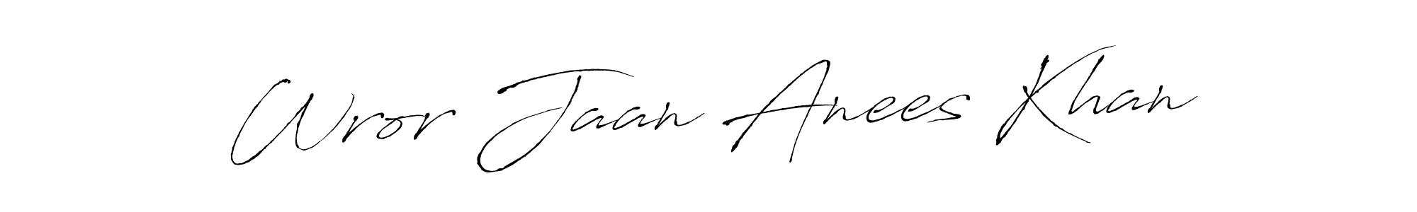 Best and Professional Signature Style for Wror Jaan Anees Khan. Antro_Vectra Best Signature Style Collection. Wror Jaan Anees Khan signature style 6 images and pictures png