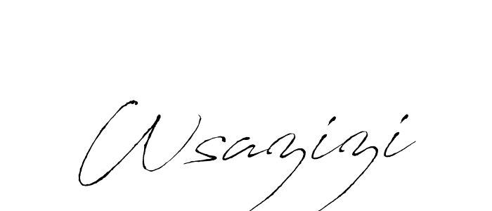 The best way (Antro_Vectra) to make a short signature is to pick only two or three words in your name. The name Wsazizi include a total of six letters. For converting this name. Wsazizi signature style 6 images and pictures png