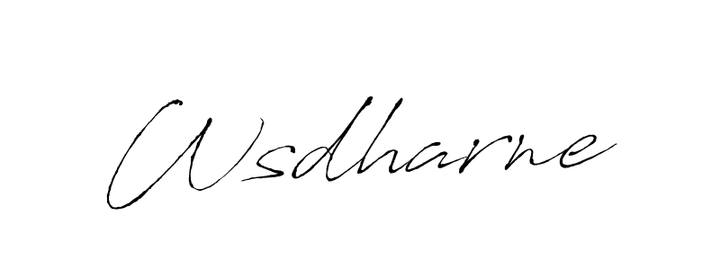 Wsdharne stylish signature style. Best Handwritten Sign (Antro_Vectra) for my name. Handwritten Signature Collection Ideas for my name Wsdharne. Wsdharne signature style 6 images and pictures png