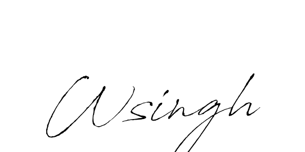 Also You can easily find your signature by using the search form. We will create Wsingh name handwritten signature images for you free of cost using Antro_Vectra sign style. Wsingh signature style 6 images and pictures png