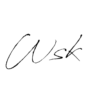 It looks lik you need a new signature style for name Wsk. Design unique handwritten (Antro_Vectra) signature with our free signature maker in just a few clicks. Wsk signature style 6 images and pictures png