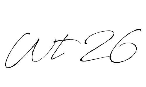 Wt 26 stylish signature style. Best Handwritten Sign (Antro_Vectra) for my name. Handwritten Signature Collection Ideas for my name Wt 26. Wt 26 signature style 6 images and pictures png