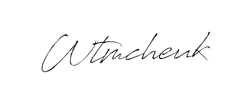 How to Draw Wtmcheuk signature style? Antro_Vectra is a latest design signature styles for name Wtmcheuk. Wtmcheuk signature style 6 images and pictures png