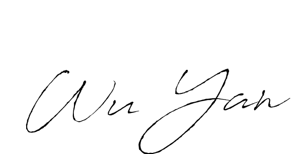 Antro_Vectra is a professional signature style that is perfect for those who want to add a touch of class to their signature. It is also a great choice for those who want to make their signature more unique. Get Wu Yan name to fancy signature for free. Wu Yan signature style 6 images and pictures png