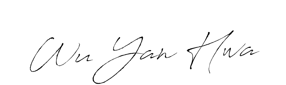 Similarly Antro_Vectra is the best handwritten signature design. Signature creator online .You can use it as an online autograph creator for name Wu Yan Hwa. Wu Yan Hwa signature style 6 images and pictures png