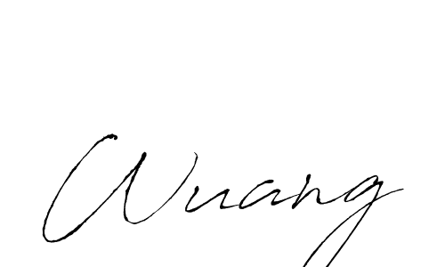 Similarly Antro_Vectra is the best handwritten signature design. Signature creator online .You can use it as an online autograph creator for name Wuang. Wuang signature style 6 images and pictures png