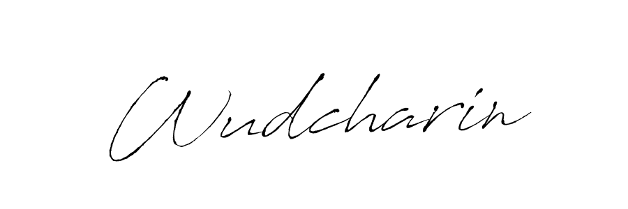 Also we have Wudcharin name is the best signature style. Create professional handwritten signature collection using Antro_Vectra autograph style. Wudcharin signature style 6 images and pictures png