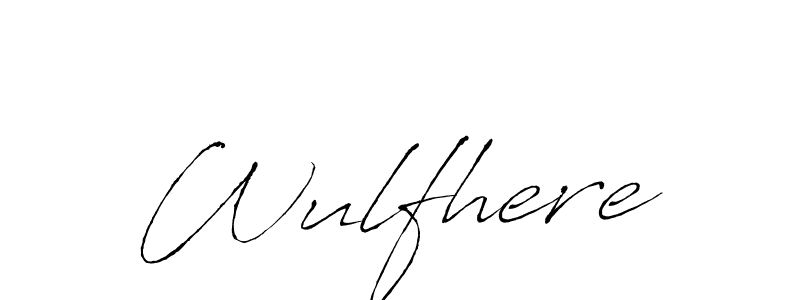 Design your own signature with our free online signature maker. With this signature software, you can create a handwritten (Antro_Vectra) signature for name Wulfhere. Wulfhere signature style 6 images and pictures png