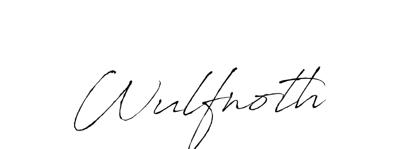 How to make Wulfnoth signature? Antro_Vectra is a professional autograph style. Create handwritten signature for Wulfnoth name. Wulfnoth signature style 6 images and pictures png