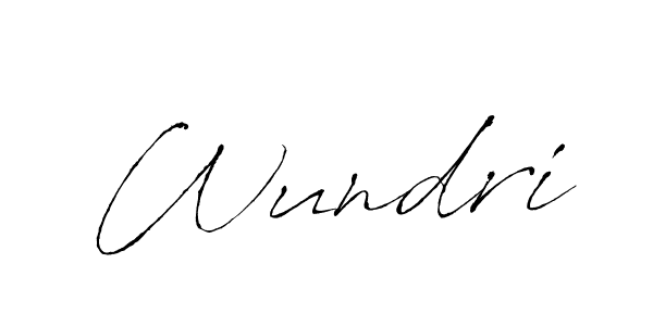 Create a beautiful signature design for name Wundri. With this signature (Antro_Vectra) fonts, you can make a handwritten signature for free. Wundri signature style 6 images and pictures png