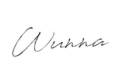 How to make Wunna name signature. Use Antro_Vectra style for creating short signs online. This is the latest handwritten sign. Wunna signature style 6 images and pictures png
