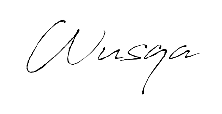 Make a beautiful signature design for name Wusqa. Use this online signature maker to create a handwritten signature for free. Wusqa signature style 6 images and pictures png