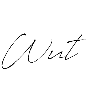 Similarly Antro_Vectra is the best handwritten signature design. Signature creator online .You can use it as an online autograph creator for name Wut. Wut signature style 6 images and pictures png