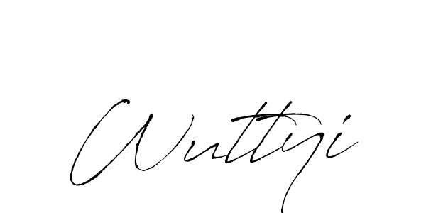 if you are searching for the best signature style for your name Wuttyi. so please give up your signature search. here we have designed multiple signature styles  using Antro_Vectra. Wuttyi signature style 6 images and pictures png