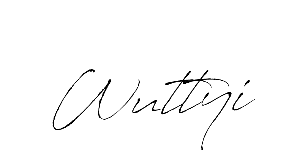 if you are searching for the best signature style for your name Wuttyi. so please give up your signature search. here we have designed multiple signature styles  using Antro_Vectra. Wuttyi signature style 6 images and pictures png