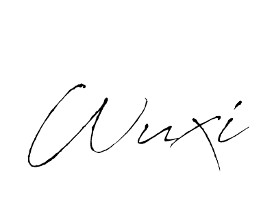 Use a signature maker to create a handwritten signature online. With this signature software, you can design (Antro_Vectra) your own signature for name Wuxi. Wuxi signature style 6 images and pictures png