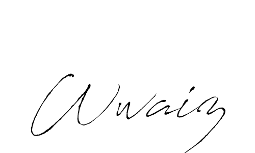 Design your own signature with our free online signature maker. With this signature software, you can create a handwritten (Antro_Vectra) signature for name Wwaiz. Wwaiz signature style 6 images and pictures png