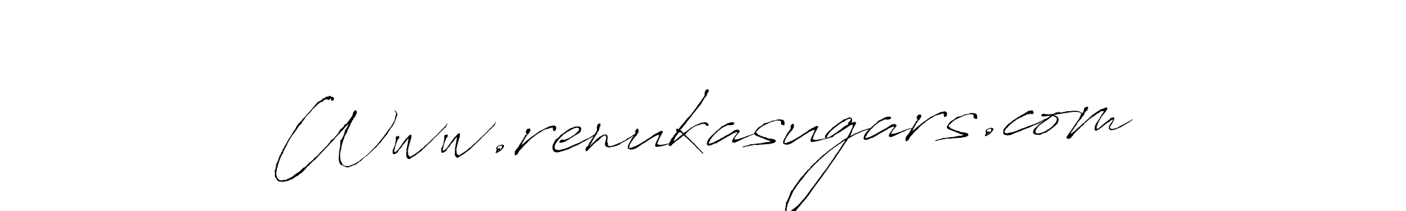 How to make Www.renukasugars.com name signature. Use Antro_Vectra style for creating short signs online. This is the latest handwritten sign. Www.renukasugars.com signature style 6 images and pictures png