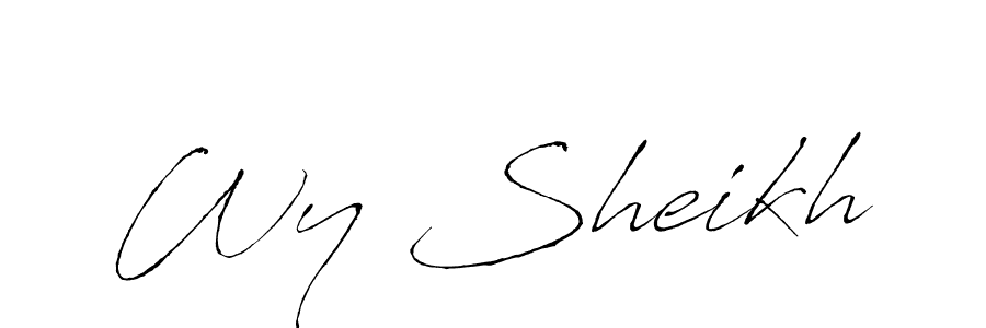 Here are the top 10 professional signature styles for the name Wy Sheikh. These are the best autograph styles you can use for your name. Wy Sheikh signature style 6 images and pictures png