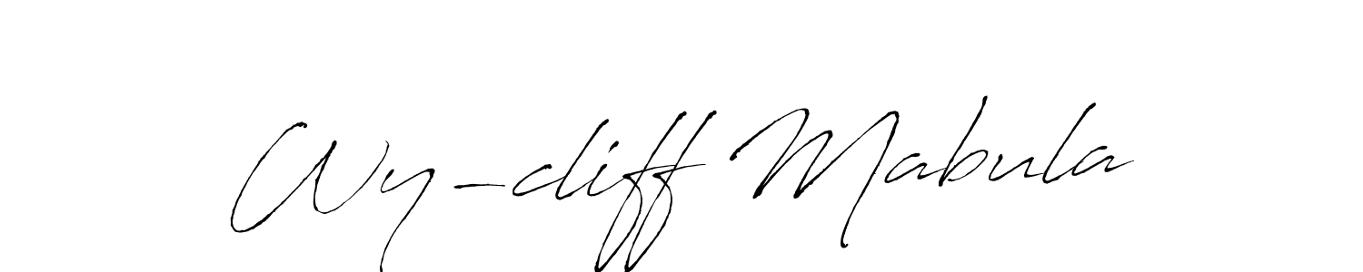 How to Draw Wy-cliff Mabula signature style? Antro_Vectra is a latest design signature styles for name Wy-cliff Mabula. Wy-cliff Mabula signature style 6 images and pictures png