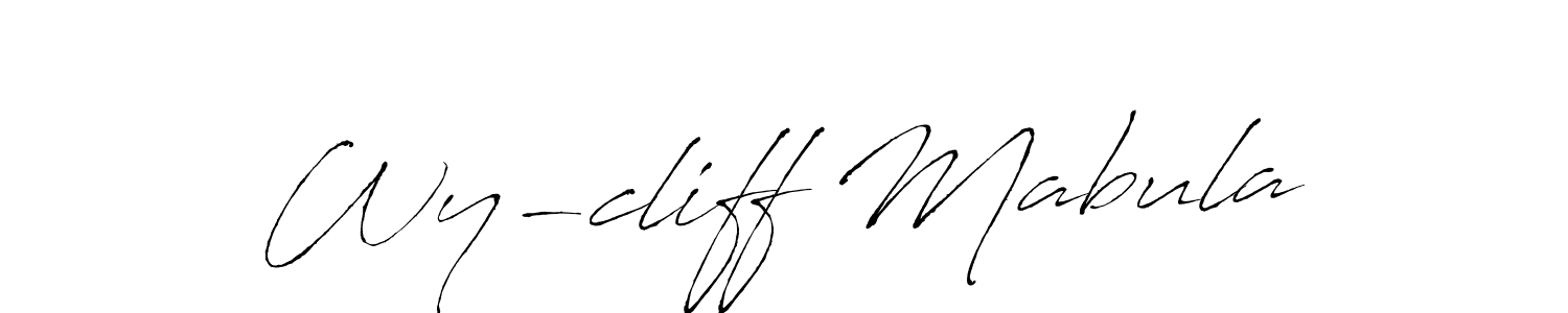 Make a beautiful signature design for name Wy-cliff Mabula. With this signature (Antro_Vectra) style, you can create a handwritten signature for free. Wy-cliff Mabula signature style 6 images and pictures png