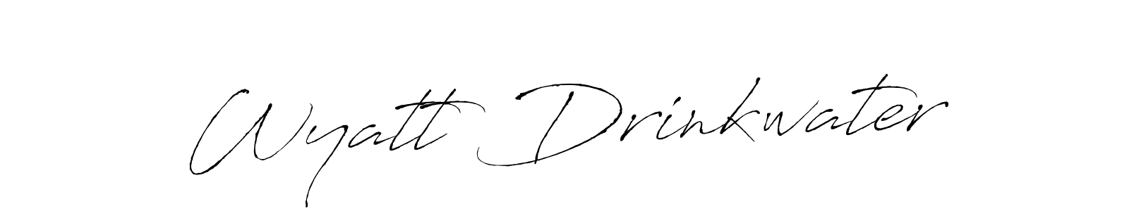 The best way (Antro_Vectra) to make a short signature is to pick only two or three words in your name. The name Wyatt Drinkwater include a total of six letters. For converting this name. Wyatt Drinkwater signature style 6 images and pictures png