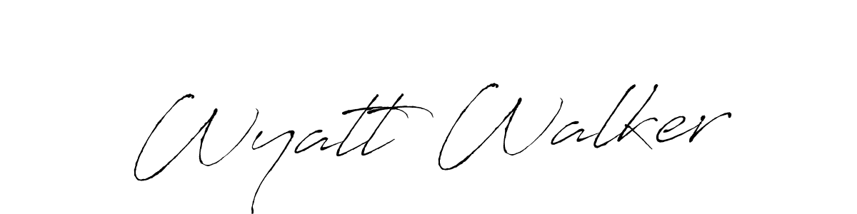 Wyatt Walker stylish signature style. Best Handwritten Sign (Antro_Vectra) for my name. Handwritten Signature Collection Ideas for my name Wyatt Walker. Wyatt Walker signature style 6 images and pictures png