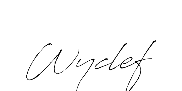 Design your own signature with our free online signature maker. With this signature software, you can create a handwritten (Antro_Vectra) signature for name Wyclef. Wyclef signature style 6 images and pictures png