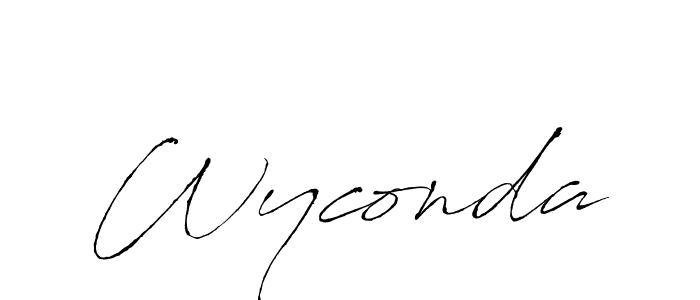 Once you've used our free online signature maker to create your best signature Antro_Vectra style, it's time to enjoy all of the benefits that Wyconda name signing documents. Wyconda signature style 6 images and pictures png