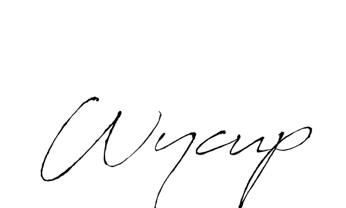 Also we have Wycup name is the best signature style. Create professional handwritten signature collection using Antro_Vectra autograph style. Wycup signature style 6 images and pictures png