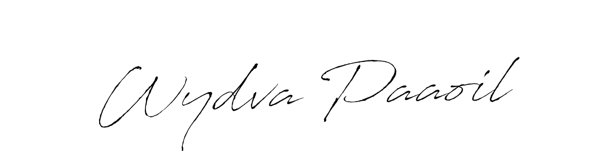 Make a beautiful signature design for name Wydva Paaoil. With this signature (Antro_Vectra) style, you can create a handwritten signature for free. Wydva Paaoil signature style 6 images and pictures png