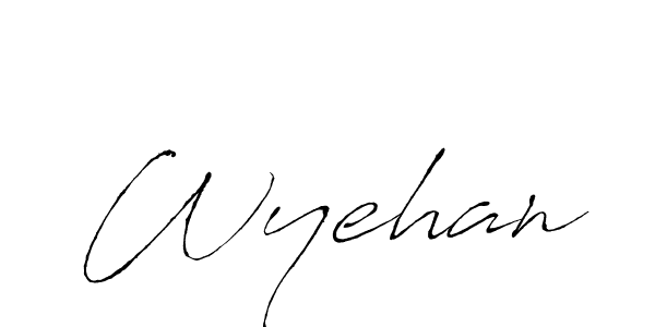 You should practise on your own different ways (Antro_Vectra) to write your name (Wyehan) in signature. don't let someone else do it for you. Wyehan signature style 6 images and pictures png