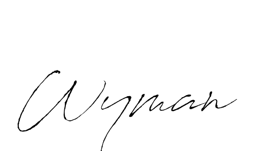 It looks lik you need a new signature style for name Wyman. Design unique handwritten (Antro_Vectra) signature with our free signature maker in just a few clicks. Wyman signature style 6 images and pictures png