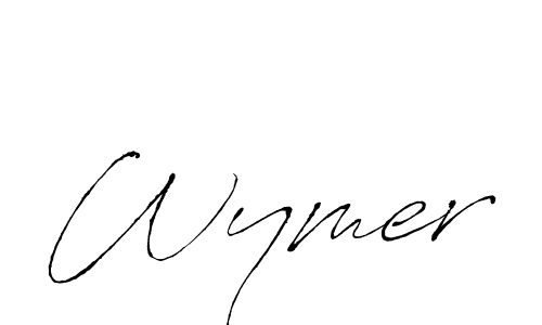 Create a beautiful signature design for name Wymer. With this signature (Antro_Vectra) fonts, you can make a handwritten signature for free. Wymer signature style 6 images and pictures png