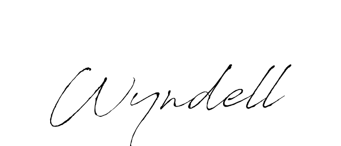 Create a beautiful signature design for name Wyndell. With this signature (Antro_Vectra) fonts, you can make a handwritten signature for free. Wyndell signature style 6 images and pictures png