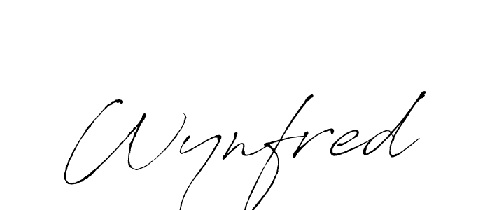 Use a signature maker to create a handwritten signature online. With this signature software, you can design (Antro_Vectra) your own signature for name Wynfred. Wynfred signature style 6 images and pictures png