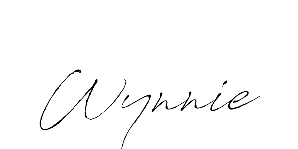 Wynnie stylish signature style. Best Handwritten Sign (Antro_Vectra) for my name. Handwritten Signature Collection Ideas for my name Wynnie. Wynnie signature style 6 images and pictures png