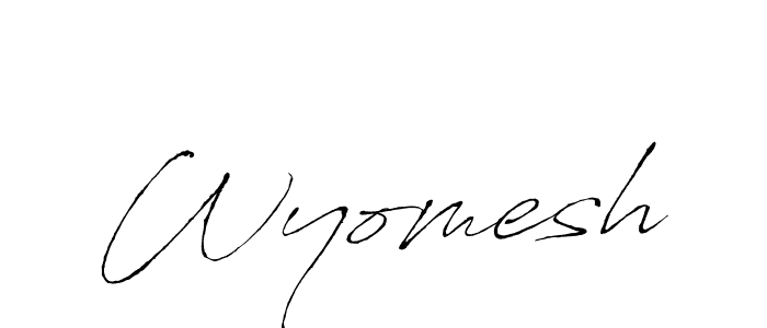 Antro_Vectra is a professional signature style that is perfect for those who want to add a touch of class to their signature. It is also a great choice for those who want to make their signature more unique. Get Wyomesh name to fancy signature for free. Wyomesh signature style 6 images and pictures png